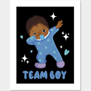 Gender Reveal Party Team boy Baby Announcement Gift For Men Women kids Posters and Art